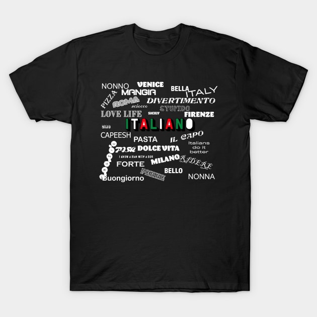 Italian Collage T-Shirt by Dead but Adorable by Nonsense and Relish